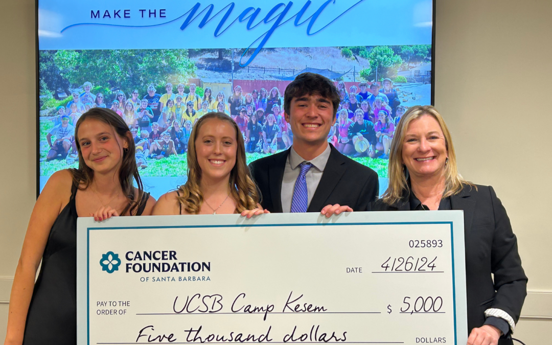 Cancer Foundation Supports Local Youth Impacted by a Parent’s Cancer with Grant to Kesem at UCSB