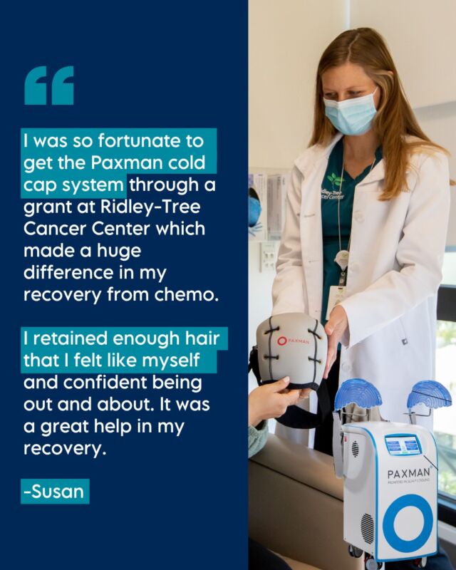 Hearing from patients like Susan reminds us why supportive care programs matter so much. 💙

Thanks to a generous donation from Athena Cosmetics, we're proud to support the #Paxman Scalp Cooling program at Ridley-Tree Cancer Center, helping patients maintain their confidence and sense of self during #chemotherapy.

Thank you, Susan, for sharing your story!

Learn more about this program and how we're making a difference at the link in our bio.

#CancerFoundationSB #PatientStories #CancerCare #RidleyTreeCancerCenter #SantaBarbara #Community #CancerSupport #CancerPatient #CancerTreatment