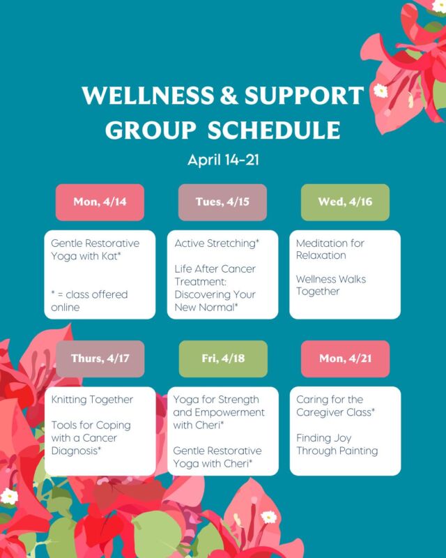 Looking for ways to support your wellness during or after cancer treatment? We've got you covered! ✨

Check out these upcoming wellness classes and support groups at Ridley-Tree Cancer Center, generously supported by the Cancer Foundation of Santa Barbara.

Please note:
•	A one-time registration is required to participate in Wellness classes.
•	Some classes are exclusively available to patients and their caregivers who are currently in active cancer treatment under the care of an oncologist, and up to a year after treatment (see link in bio for more info).

Visit the events page (link in bio) to learn more or to sign up. 🔗📆

#CancerFoundationSB #RidleyTreeCancerCenter #WellnessSupport #CancerCare #SupportGroups #SantaBarbara #CommunityCare #Wellbeing